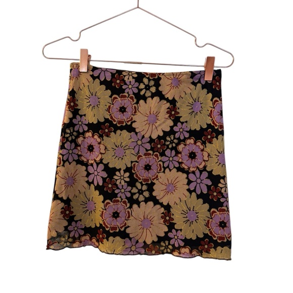 Princess Polly floral mini micro skirt size S - Picture 4 of 10